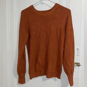 Cyrus Women's Burnt Orange Crew Neck Sweater